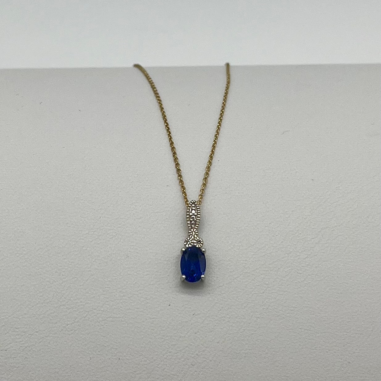 Sapphire & Diamond Set Two-Tone Gold, 2.35 CTW 14K