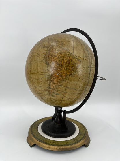 1891-1903 Telluric Table Globe by Rand McNally