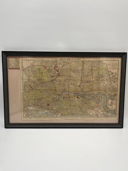 Carte de poche de Londres de 1881