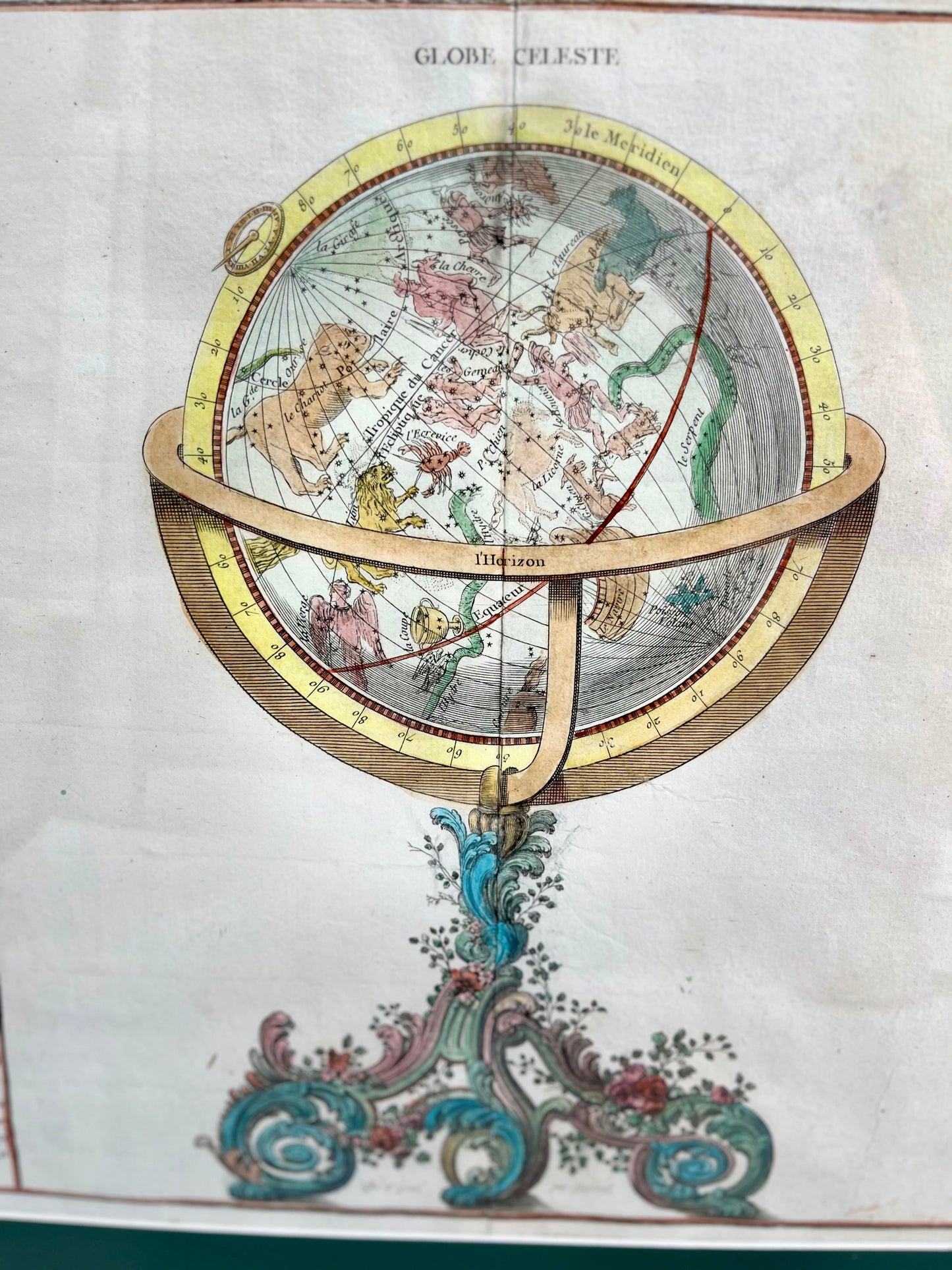 1761 Celestial & Terrestrial Globes- Claude Buy de Mornas (Framed Pair-Vol.1 Atlas Prints)