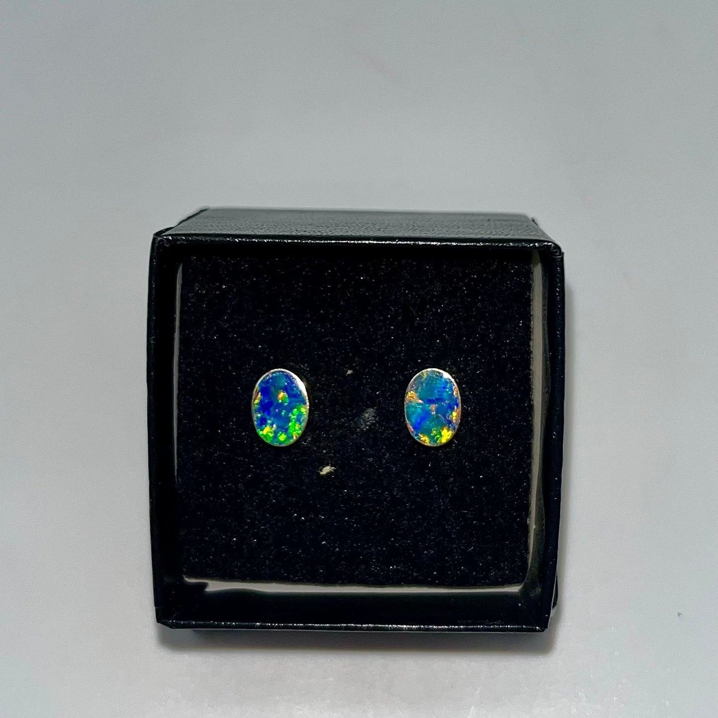 Australian Opal Earrings, 1 CTW 14K Gold