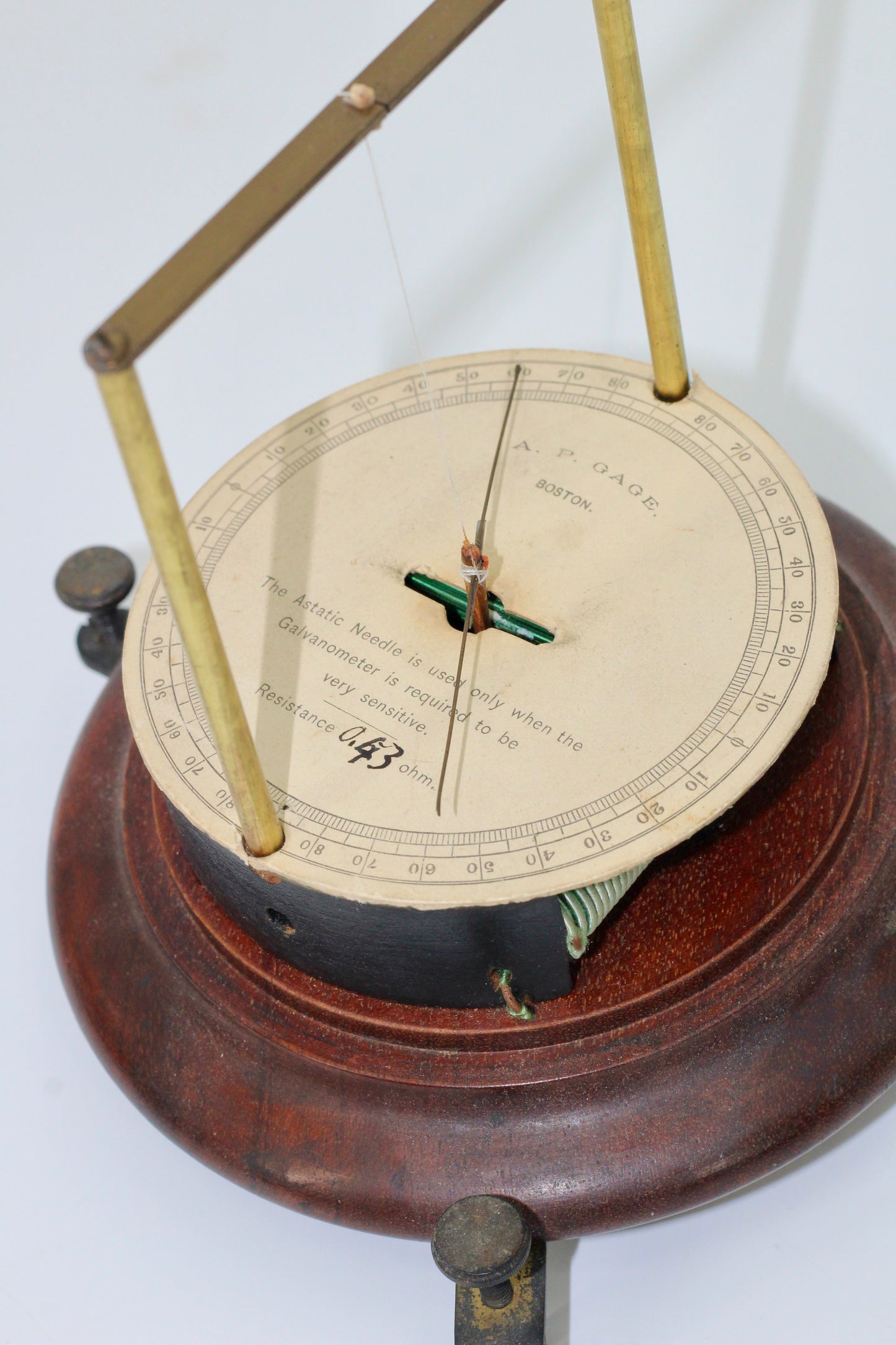 Astatic Galvanometer by A.P. Gage Boston, c.1880-1900