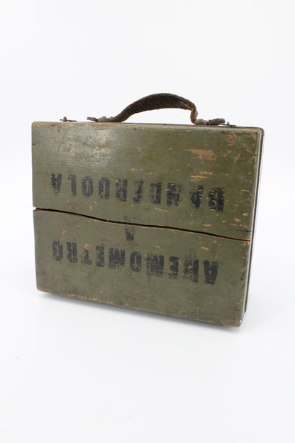 WWII Pendulum Anemometer by Daloz (Boxed Set)