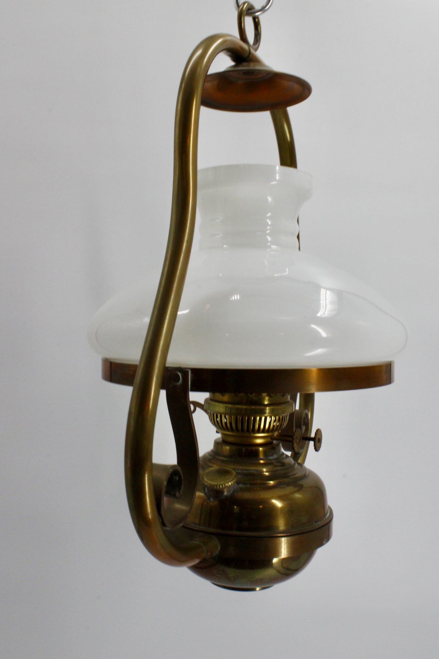 Sherwoods Ltd. Custom All-Brass Hanging Lamp (Double Burner)