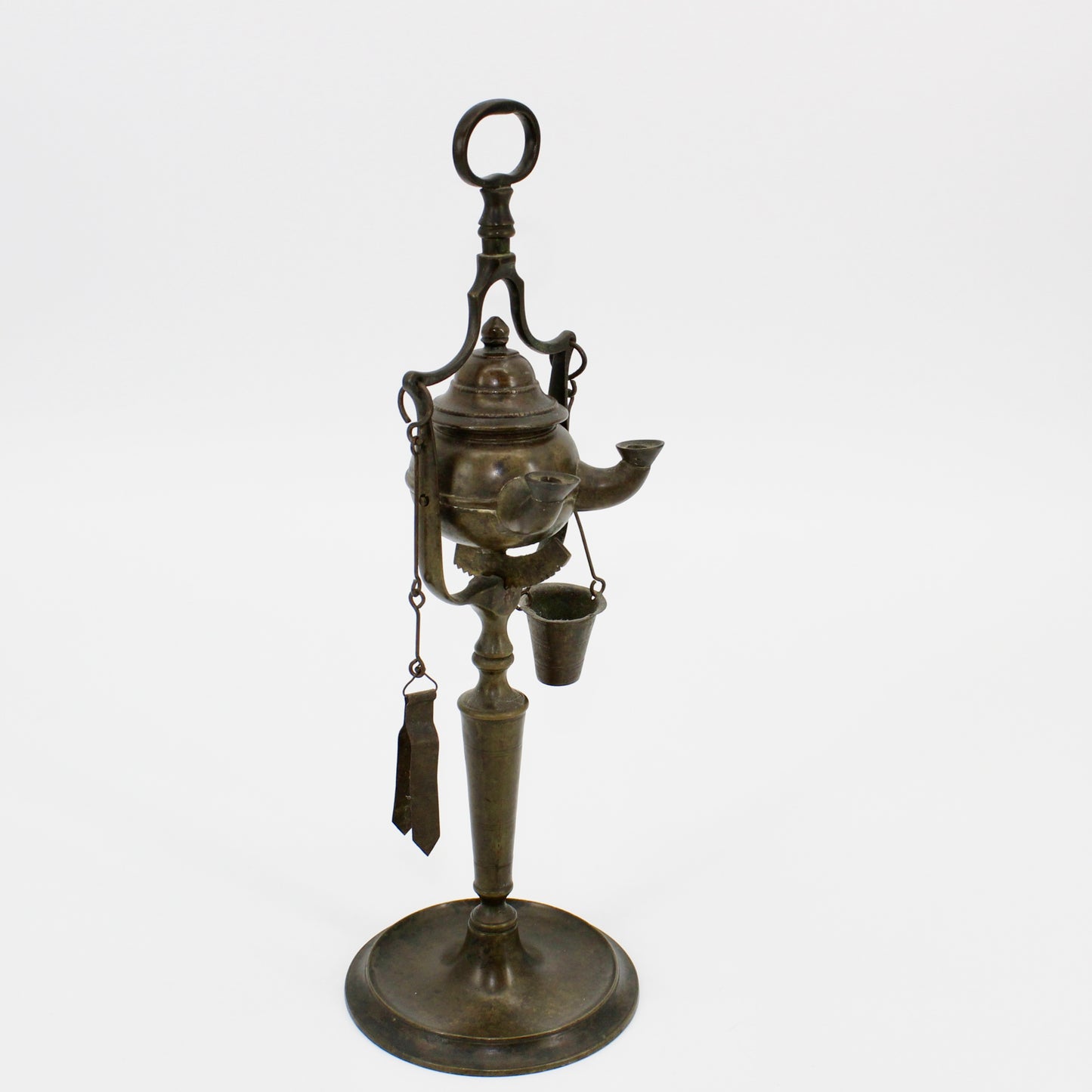 Late Byzantine Bronze Rotating Double-Spout Lucerna