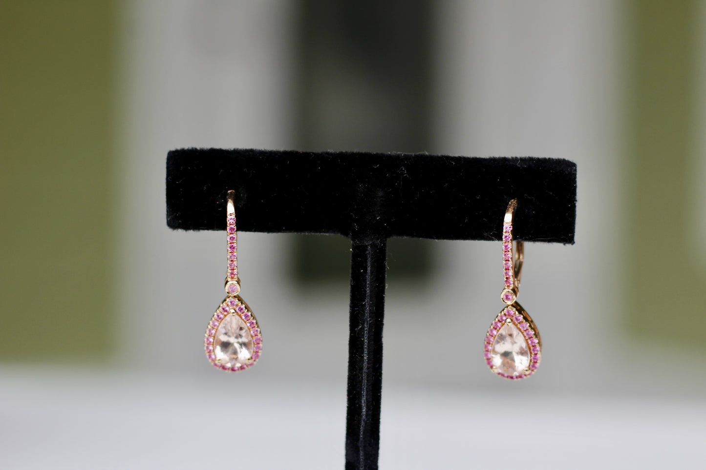 Morganite & Pink Sapphire Set, 6.1 Carats 14K Gold