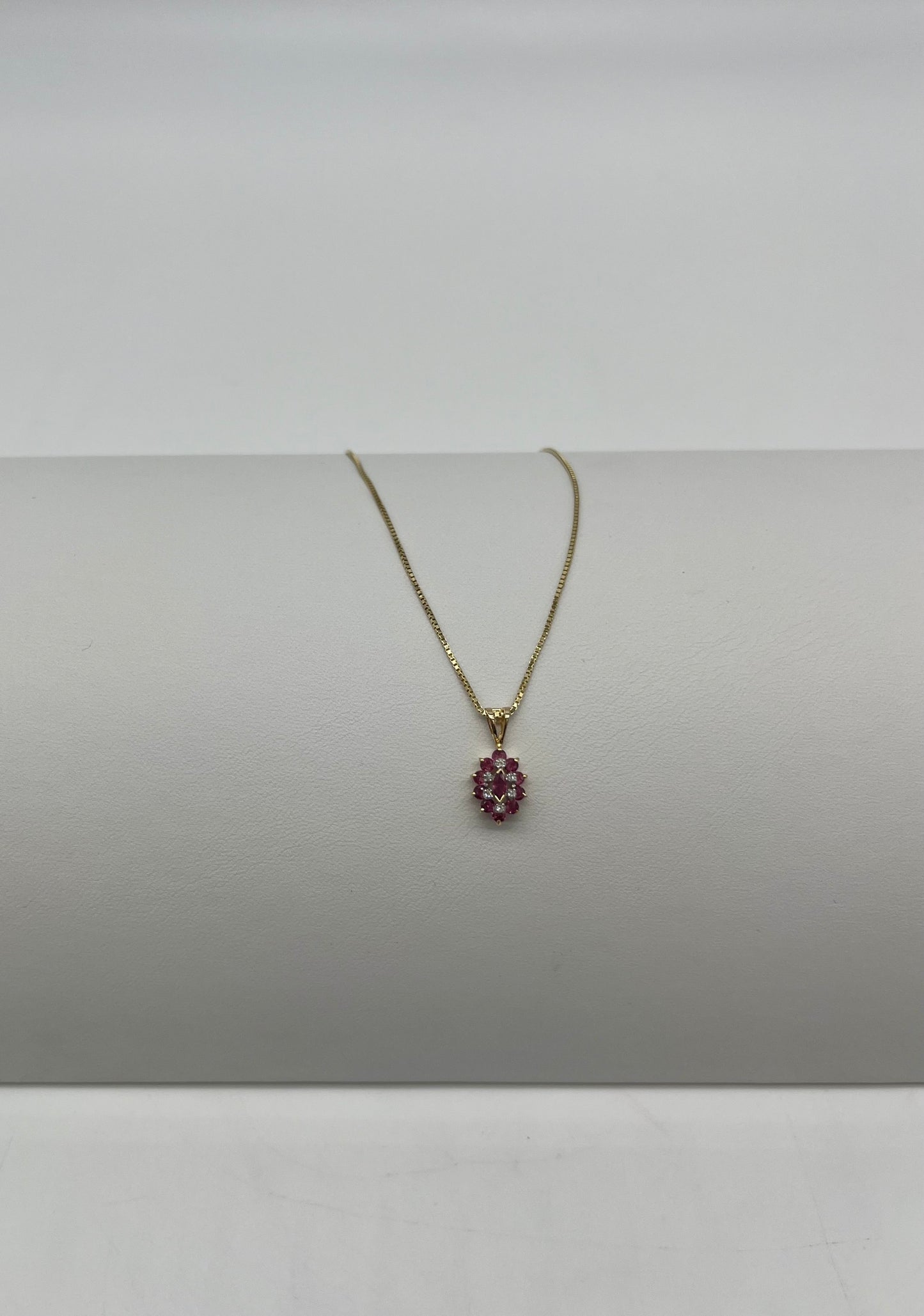 Ruby & Diamond Necklace Ring Set, 2.4 CTW 14K Gold