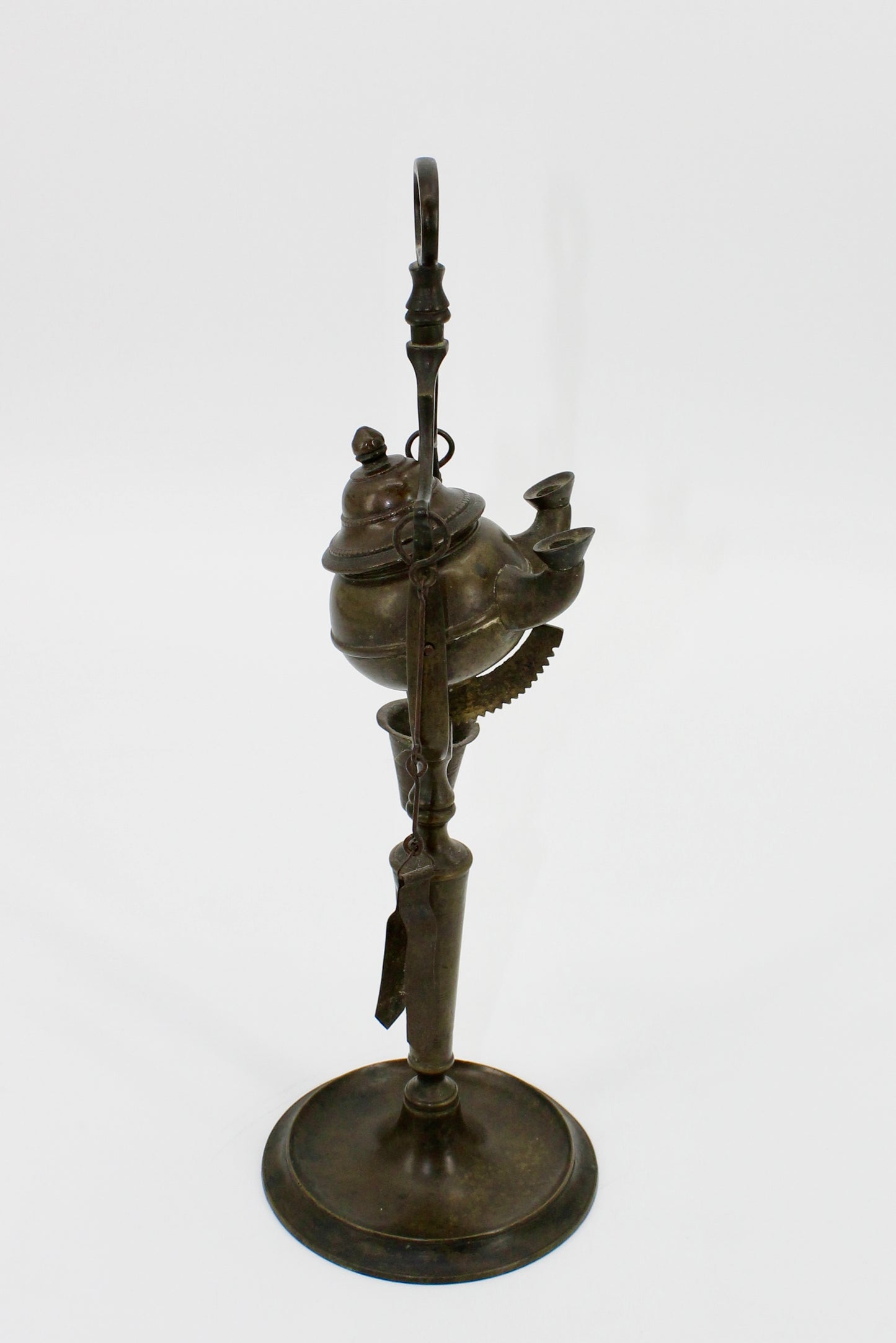 Late Byzantine Bronze Rotating Double-Spout Lucerna