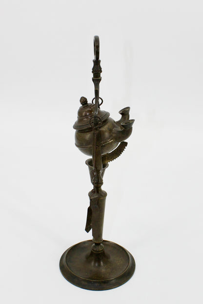 Late Byzantine Bronze Rotating Double-Spout Lucerna