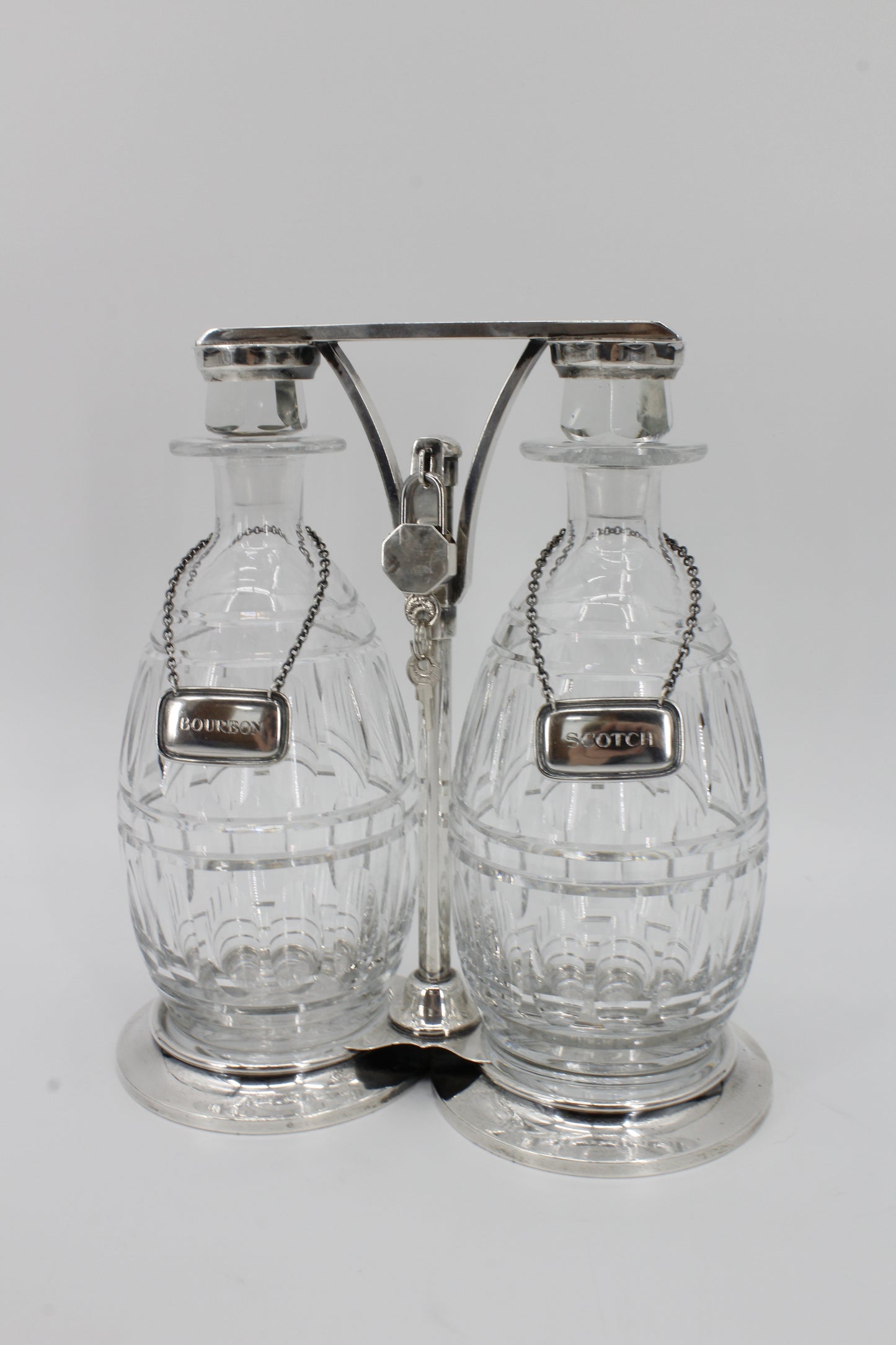 Tiffany & Co. Tantalus Set with Lock & Key