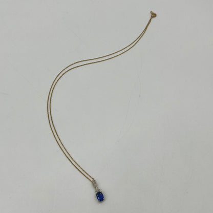 Sapphire & Diamond Set Two-Tone Gold, 2.35 CTW 14K