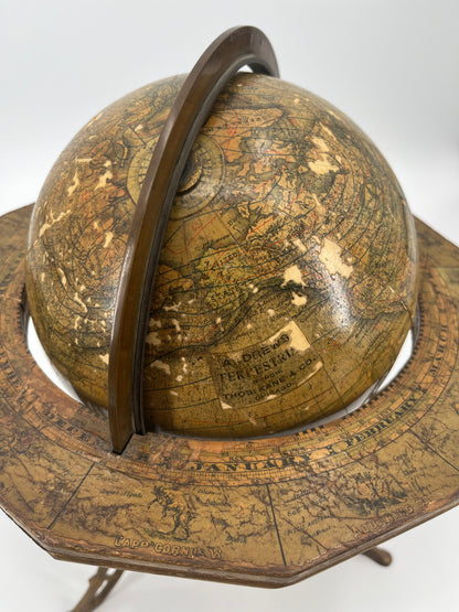 1880's Andrews Terrestrial Globe