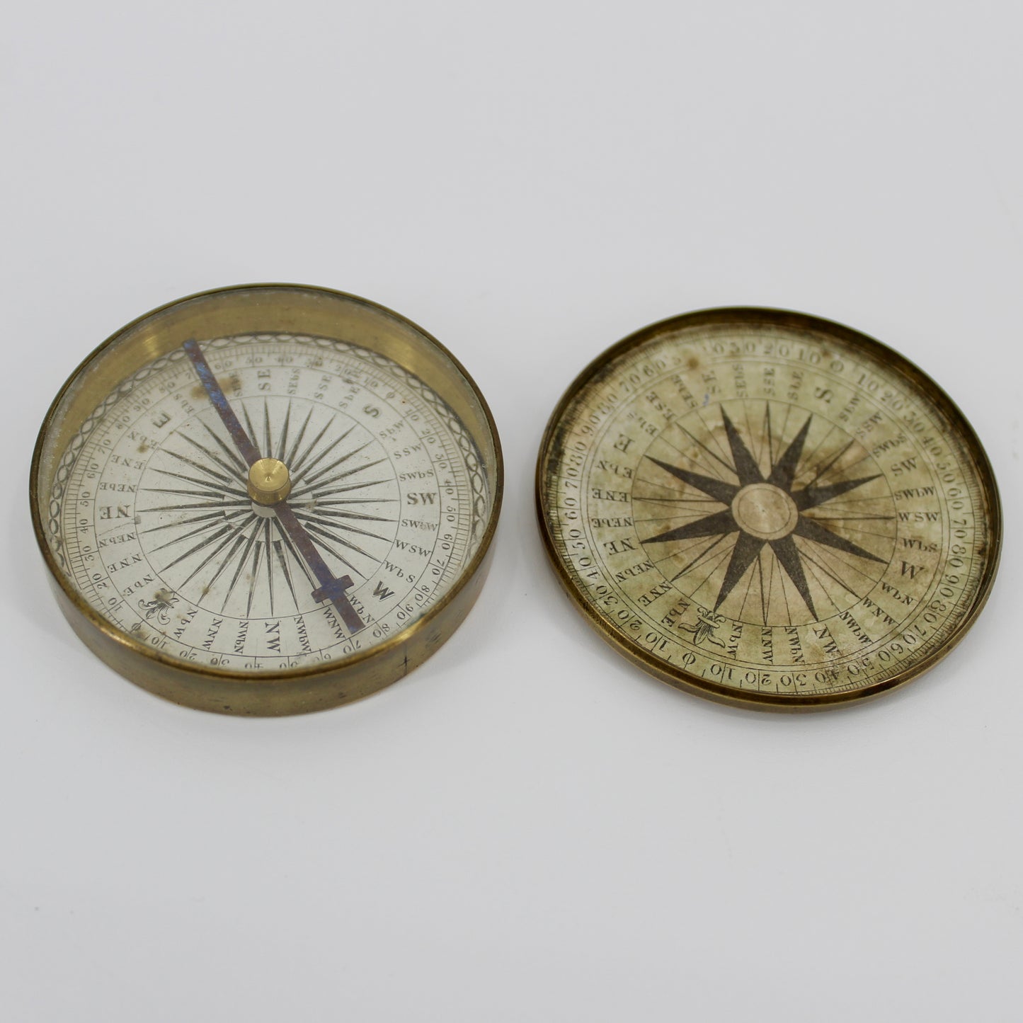 Georgian Brass Pocket Compass, c.1830