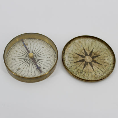 Georgian Brass Pocket Compass, c.1830
