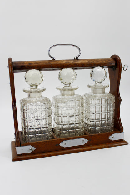 Complete 19th Century Tantalus Set (With Key)