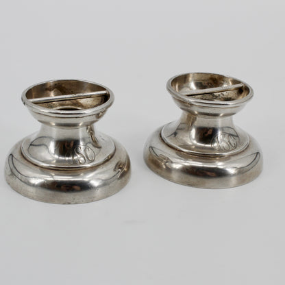 Mappin & Webb Silver Cigar Rest Pair