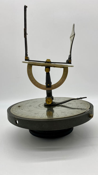 JA- Cadran solaire équinoxial et boussole magnétique de Londres