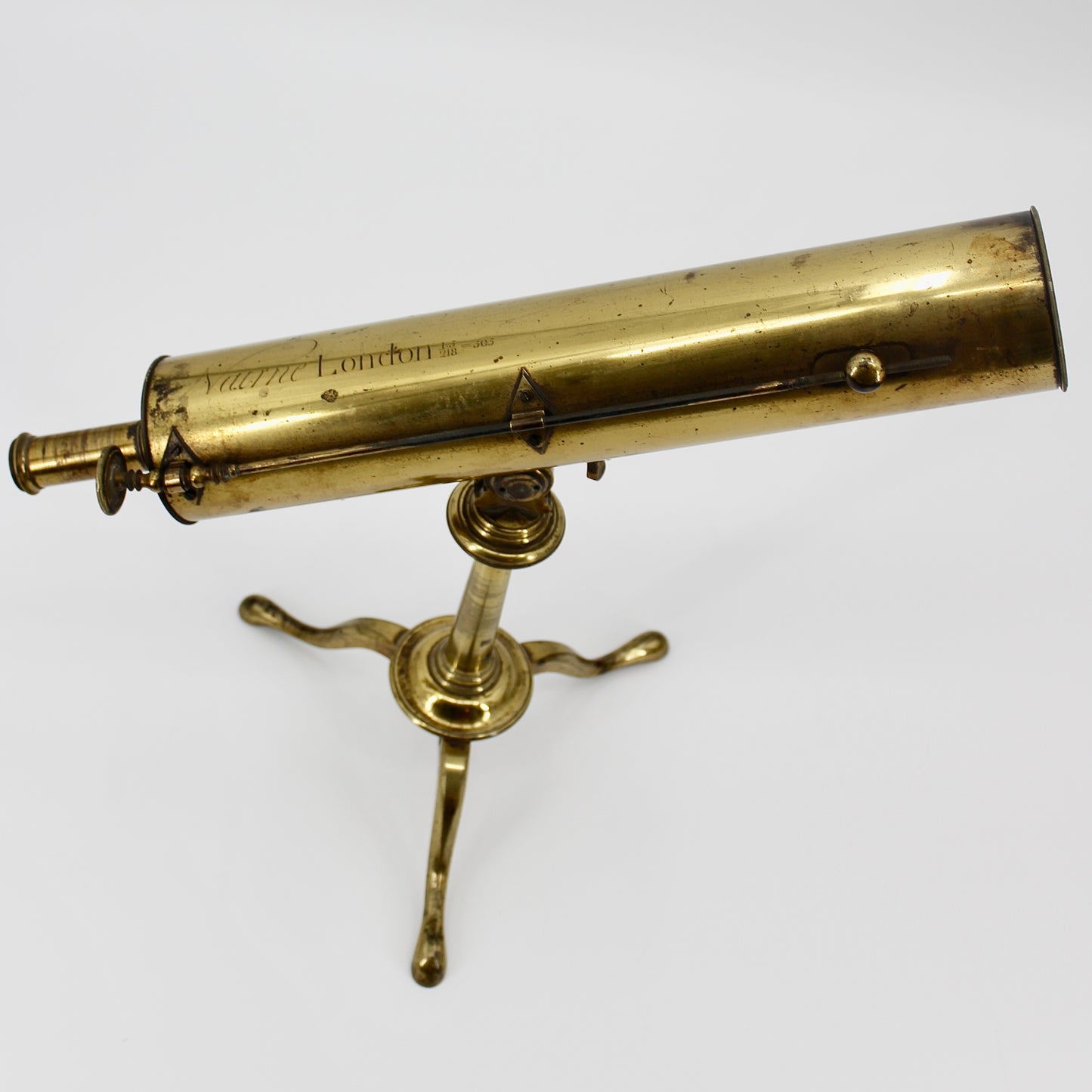 18th Century Gregorian Reflecting Telescope by Edward Nairne