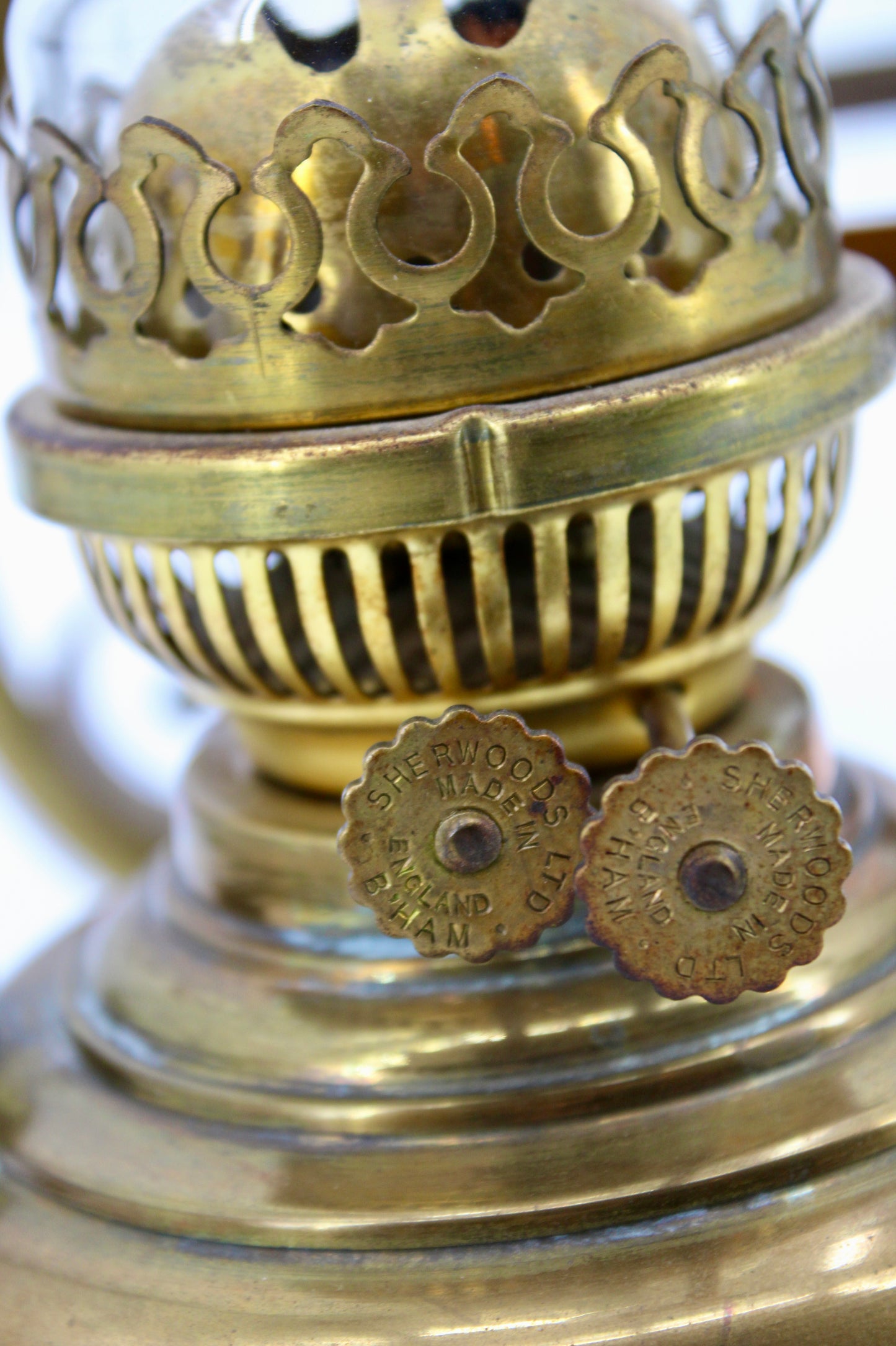 Sherwoods Ltd. Custom All-Brass Hanging Lamp (Double Burner)
