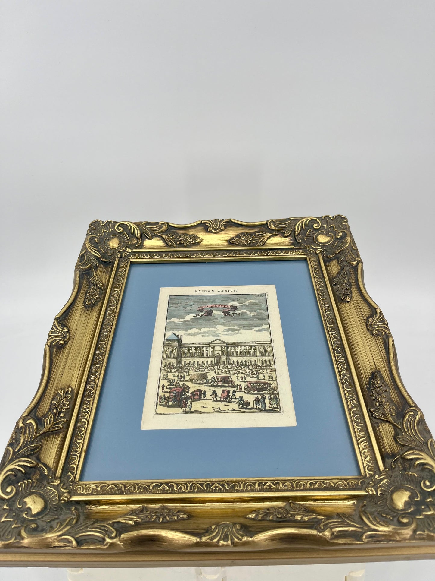 1683 Louvre by Alain Manesson Mallet, Hand-Coloured Copperplate Engraving (Framed)