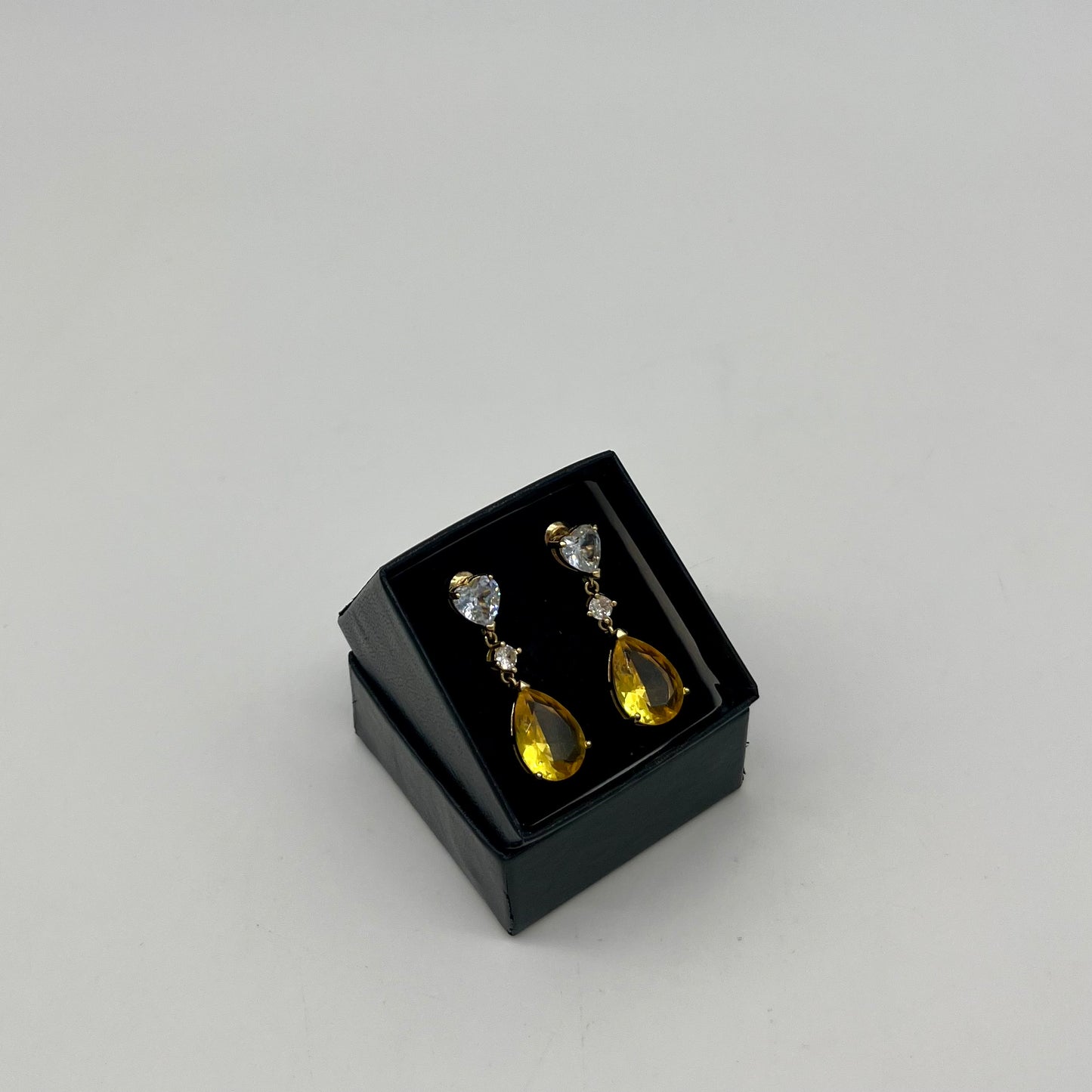 Citrine & Burmese Spinel Drop Earrings, 12 CTW 14K Vermeil