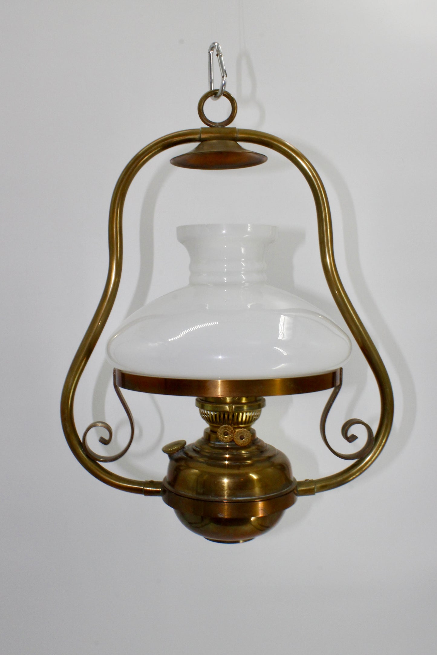 Sherwoods Ltd. Custom All-Brass Hanging Lamp (Double Burner)