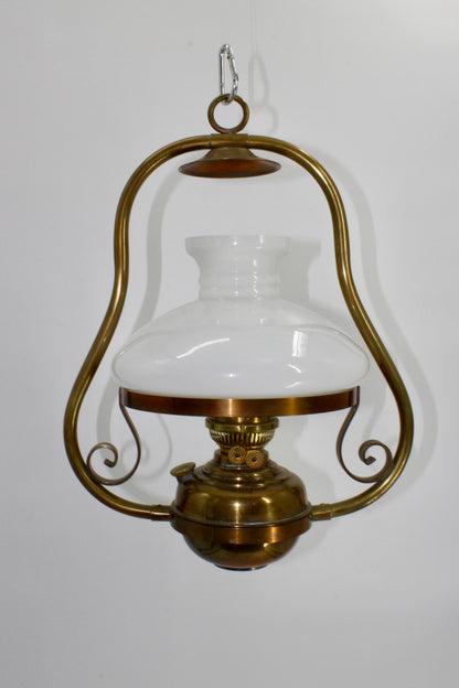 Sherwoods Ltd. Custom All-Brass Hanging Lamp (Double Burner)