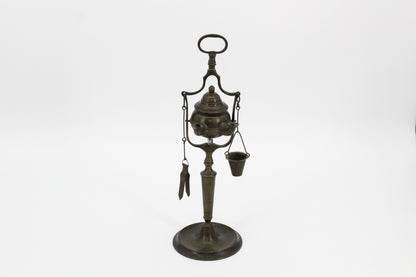 Late Byzantine Bronze Rotating Double-Spout Lucerna