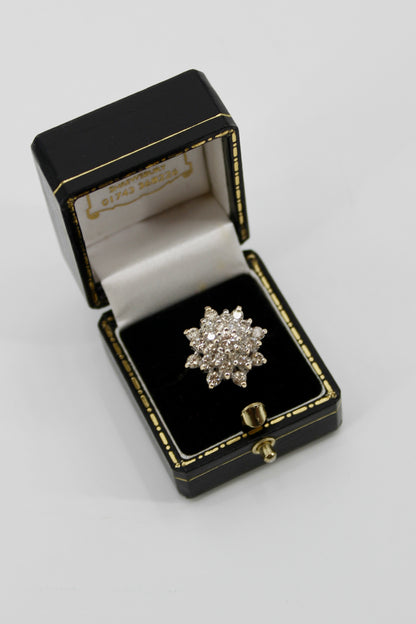 Antique Diamond Cluster Ring, 2.82 CTW 14K Gold