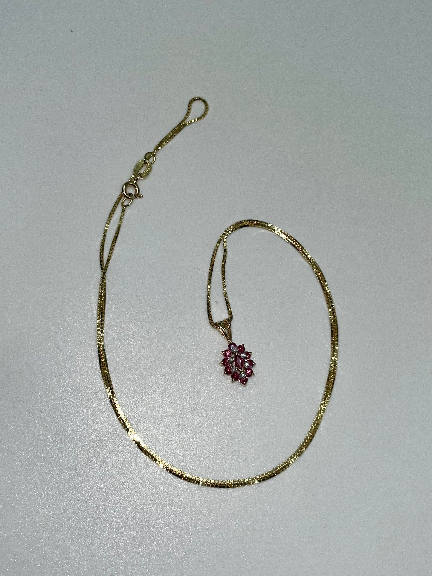 Ruby & Diamond Necklace Ring Set, 2.4 CTW 14K Gold