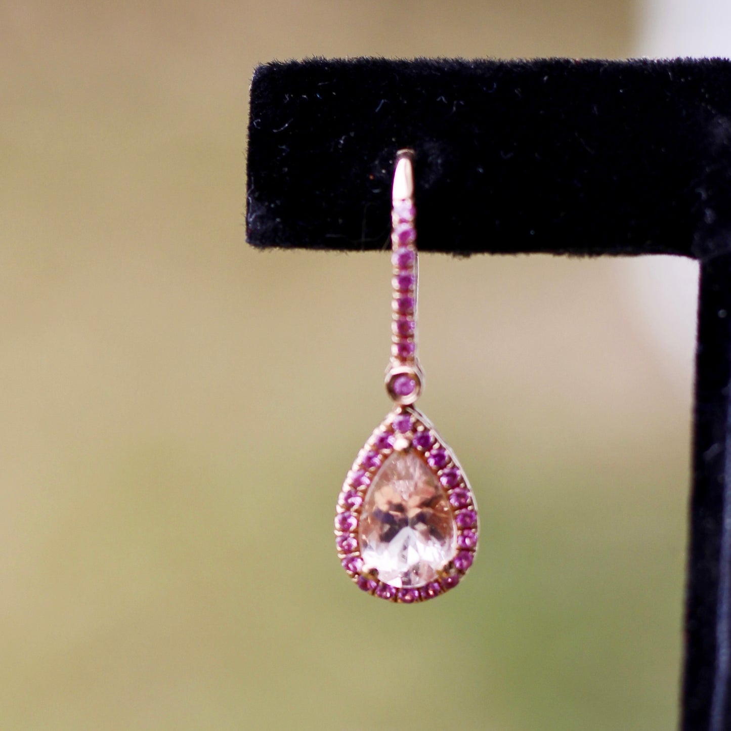 Morganite & Pink Sapphire Set, 6.1 Carats 14K Gold