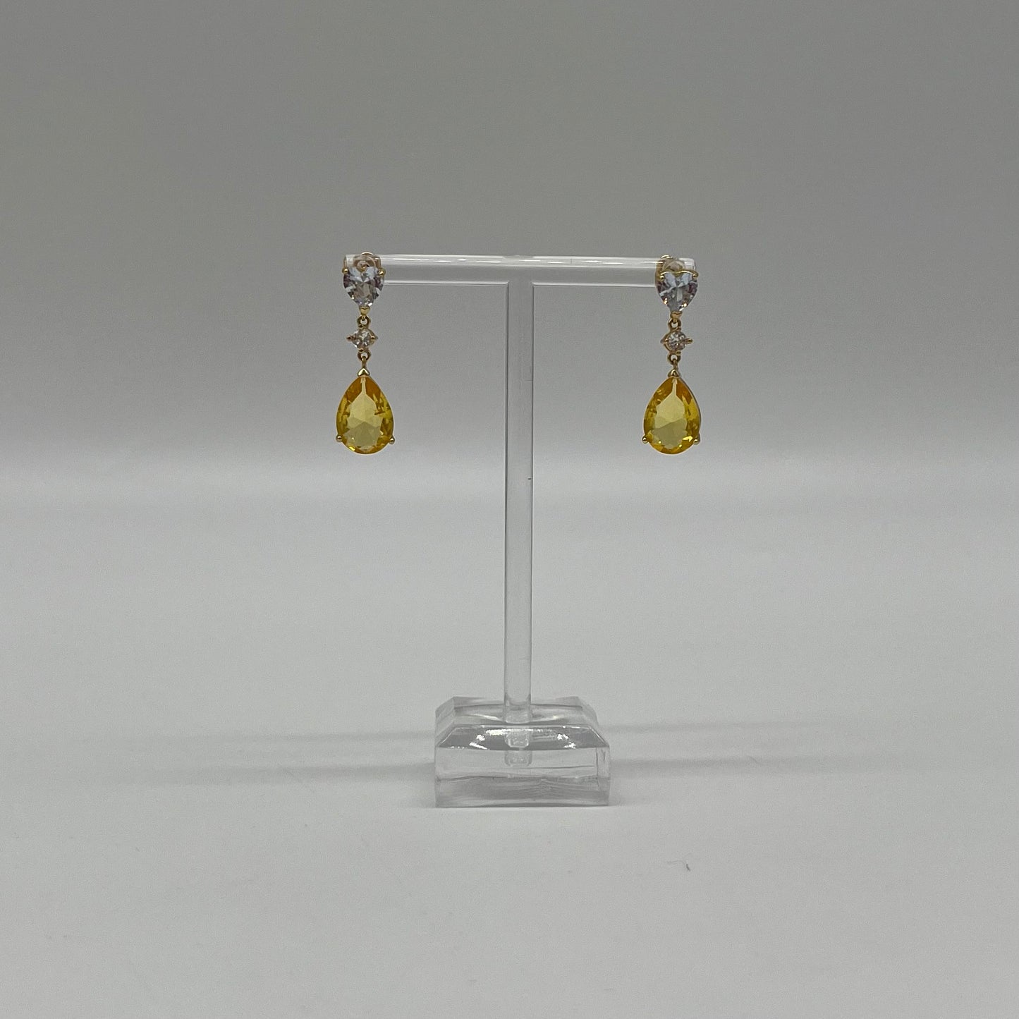 Citrine & Burmese Spinel Drop Earrings, 12 CTW 14K Vermeil