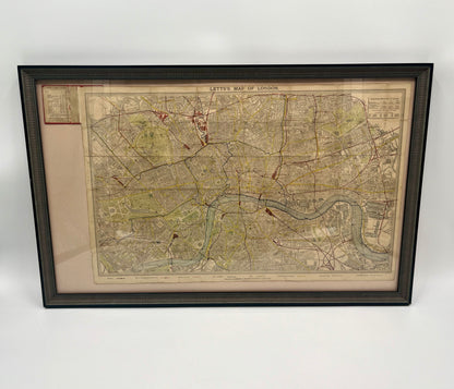 Carte de poche de Londres de 1881
