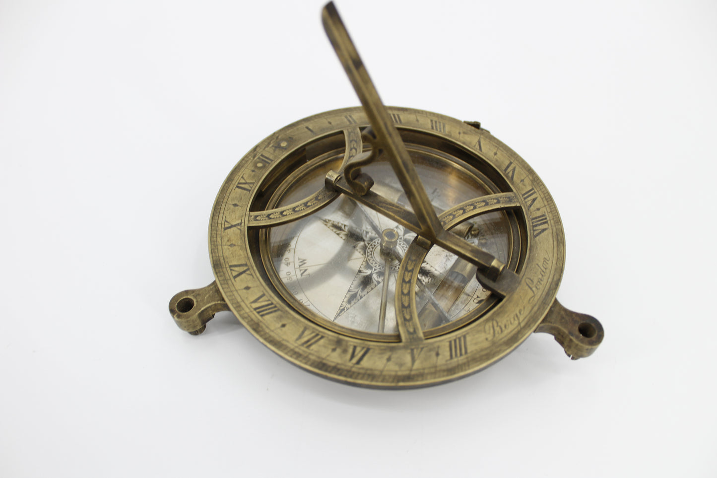Horizontal Inclining Sundial by Matthew Berge