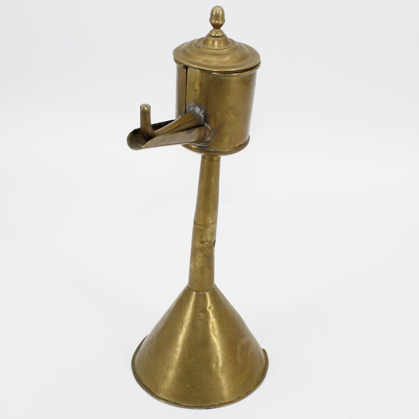 18th Century Flemish Brass Spout Lamp