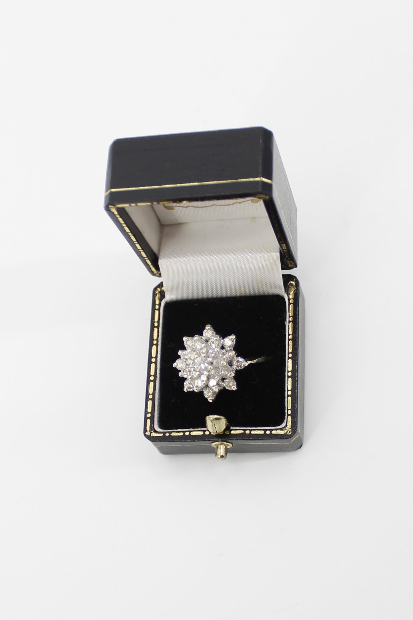 Antique Diamond Cluster Ring, 2.82 CTW 14K Gold