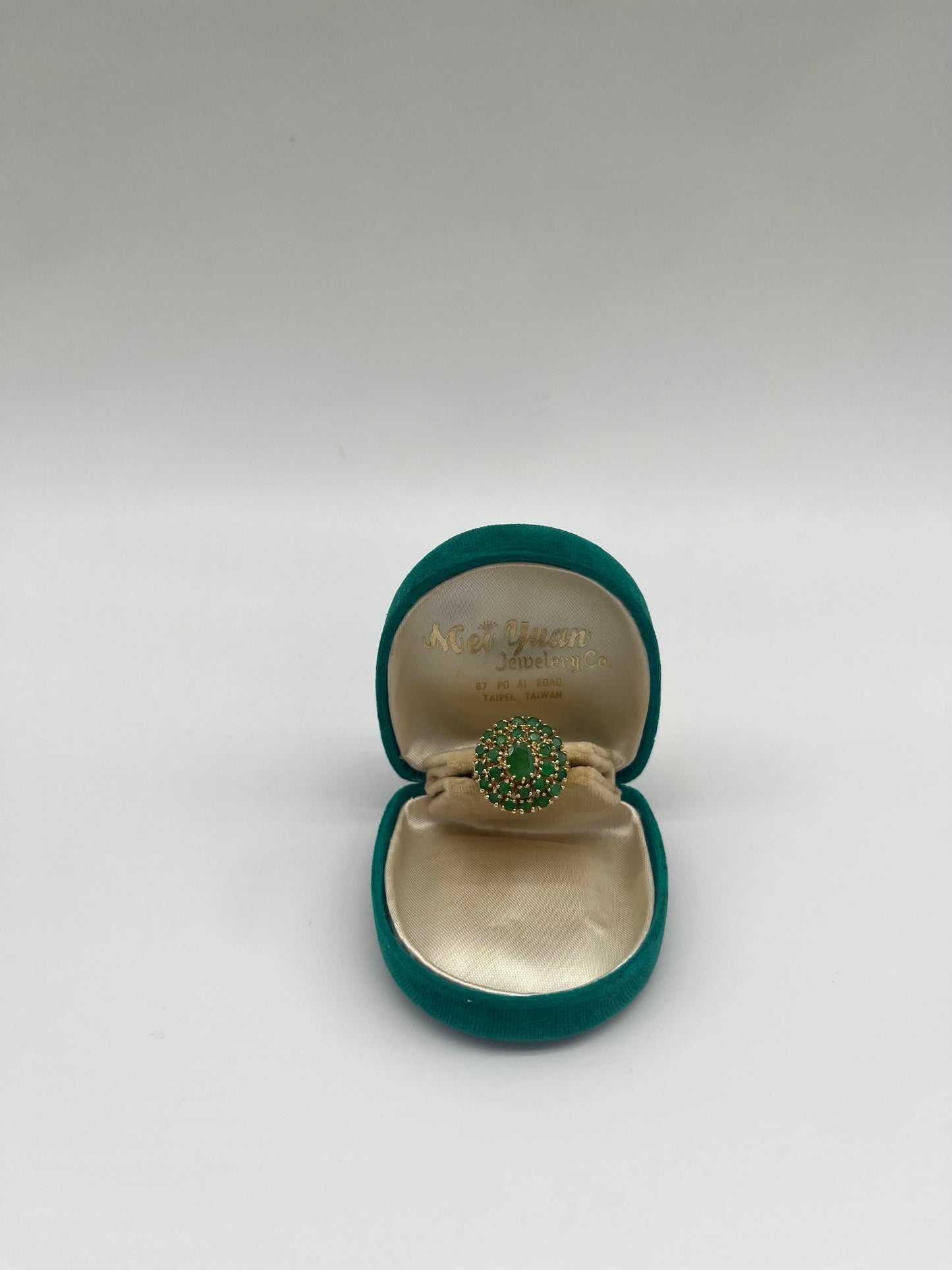 Edwardian Emerald Cluster Ring, 1.83 CTW 14K Gold