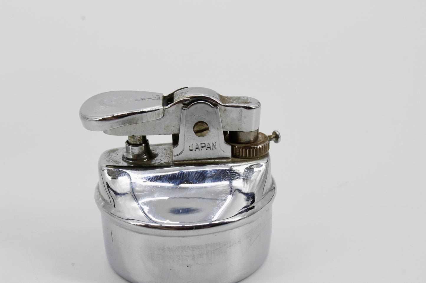 Antique Sterling Silver & Cut-Crystal Lighter