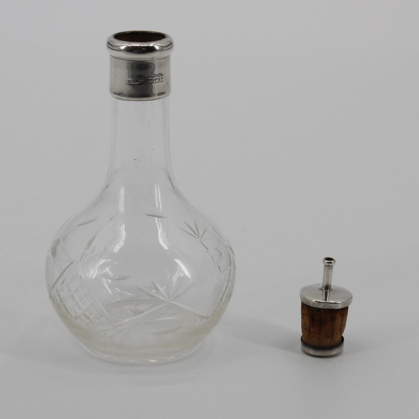 1846 Sterling Silver Bitters Bottle
