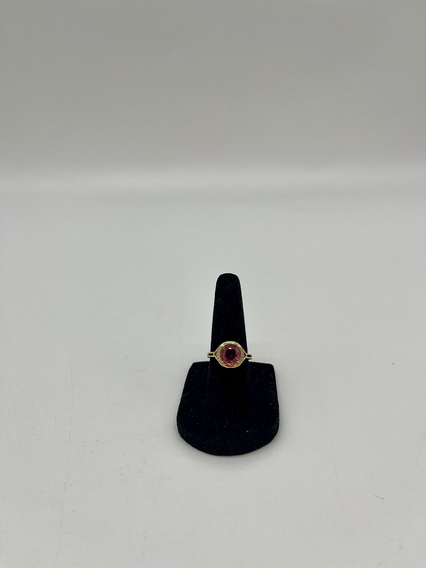 Pink Tourmaline & Diamond Ring, 2 CTW 14K Gold