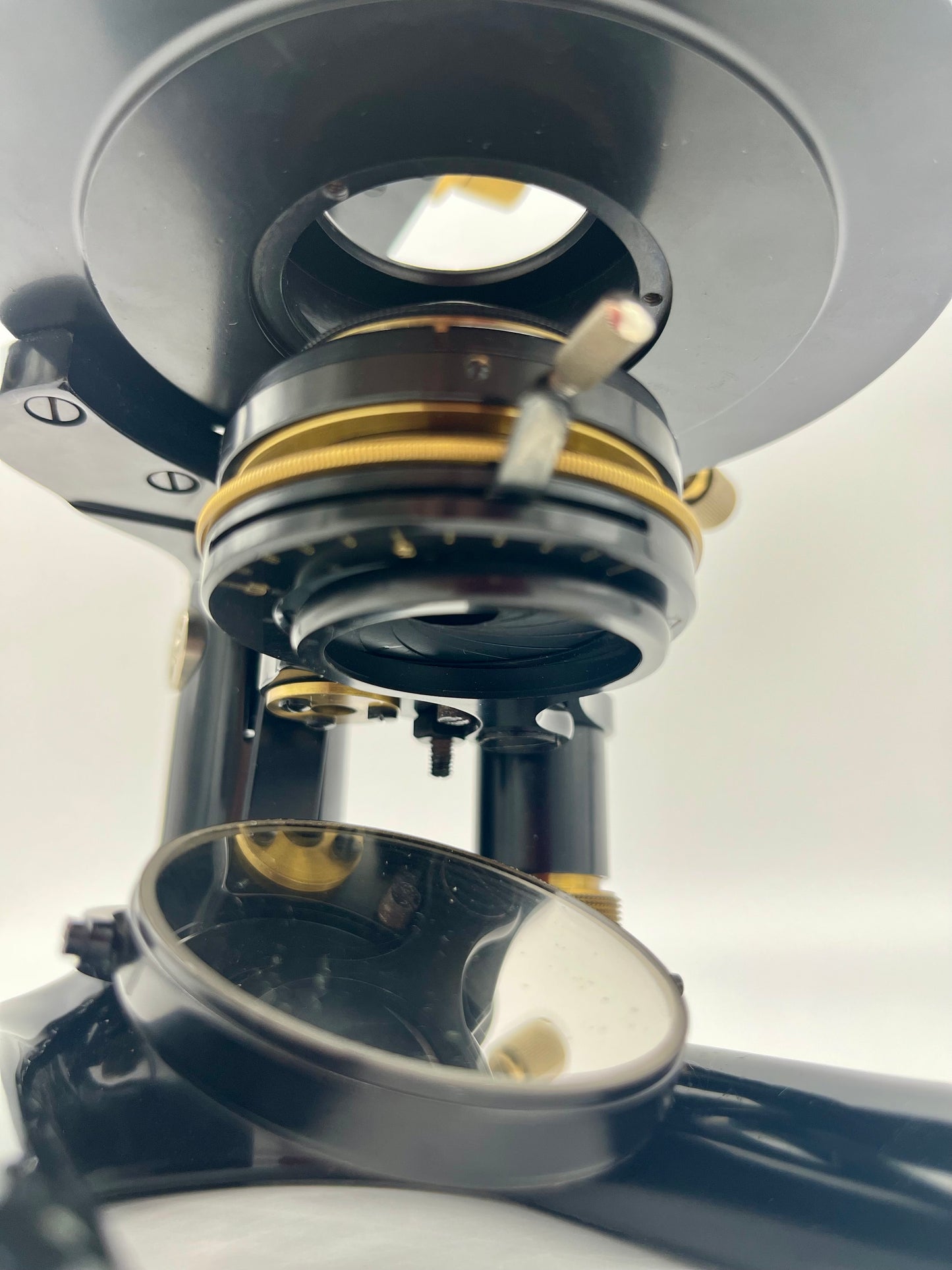 1930's German Jena Brass Microscope by Carl Zeiss