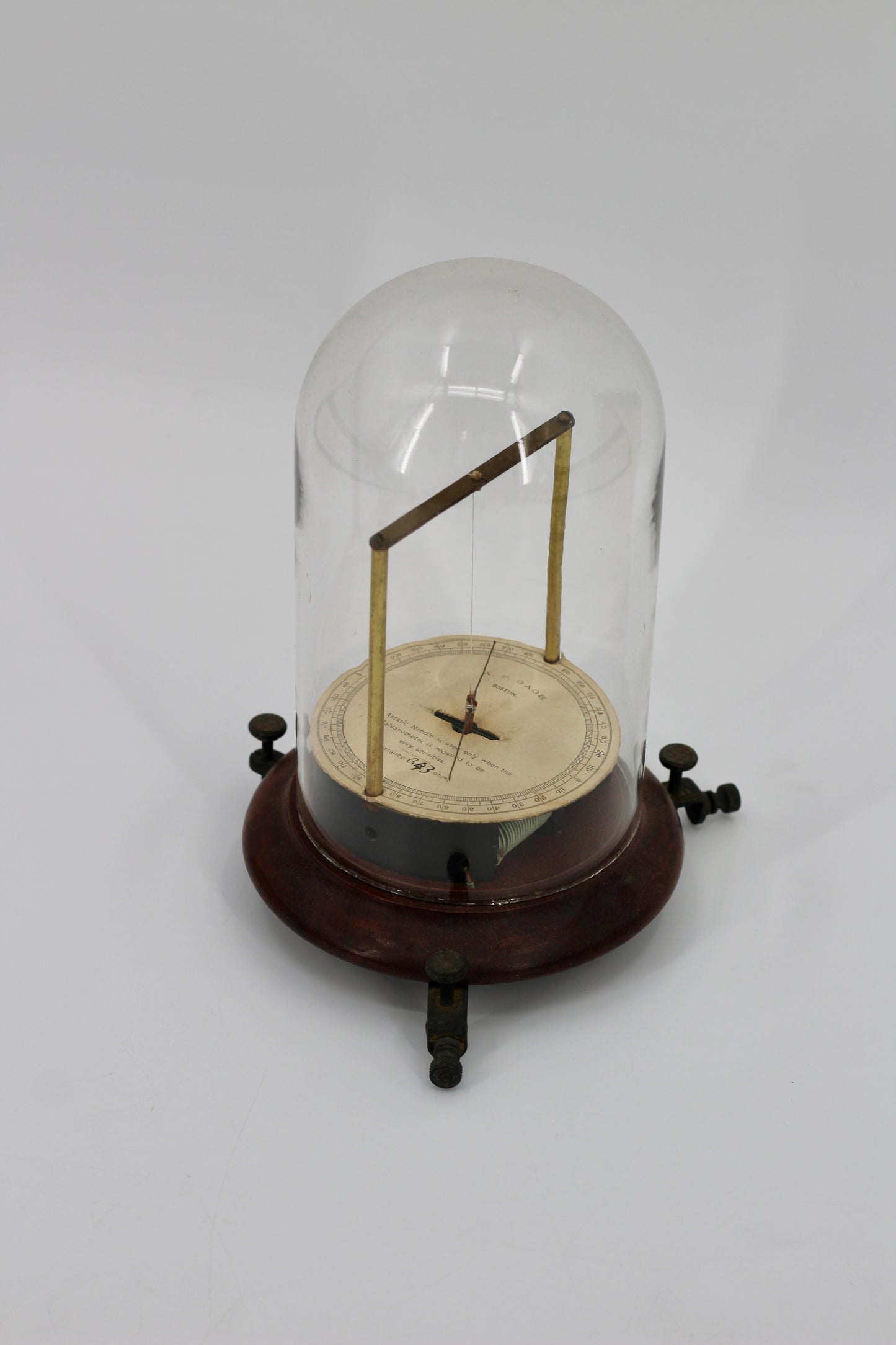 Astatic Galvanometer by A.P. Gage Boston, c.1880-1900