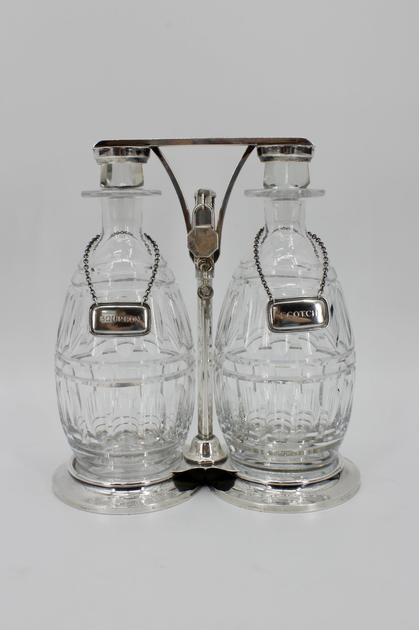 Tiffany & Co. Tantalus Set with Lock & Key