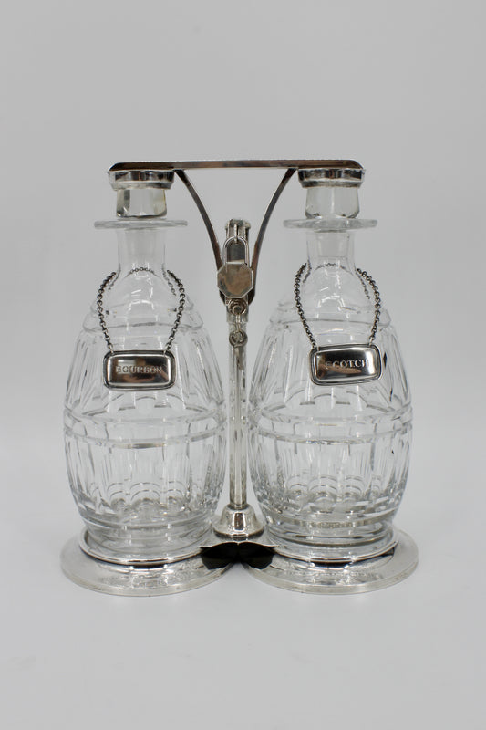 1920's Tiffany & Co. Tantalus Set with Lock & Key (Scarce)