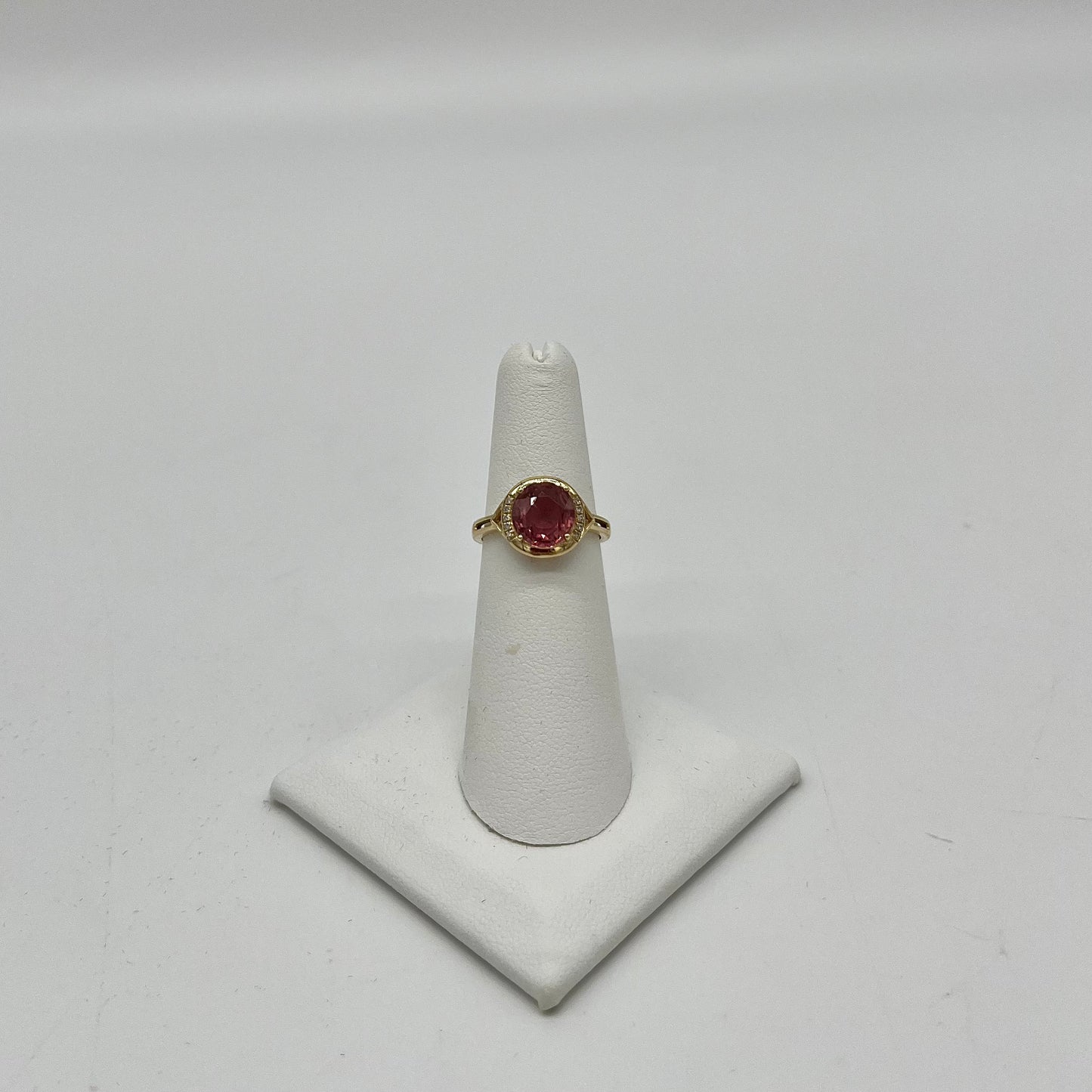 Pink Tourmaline & Diamond Ring, 2 CTW 14K Gold