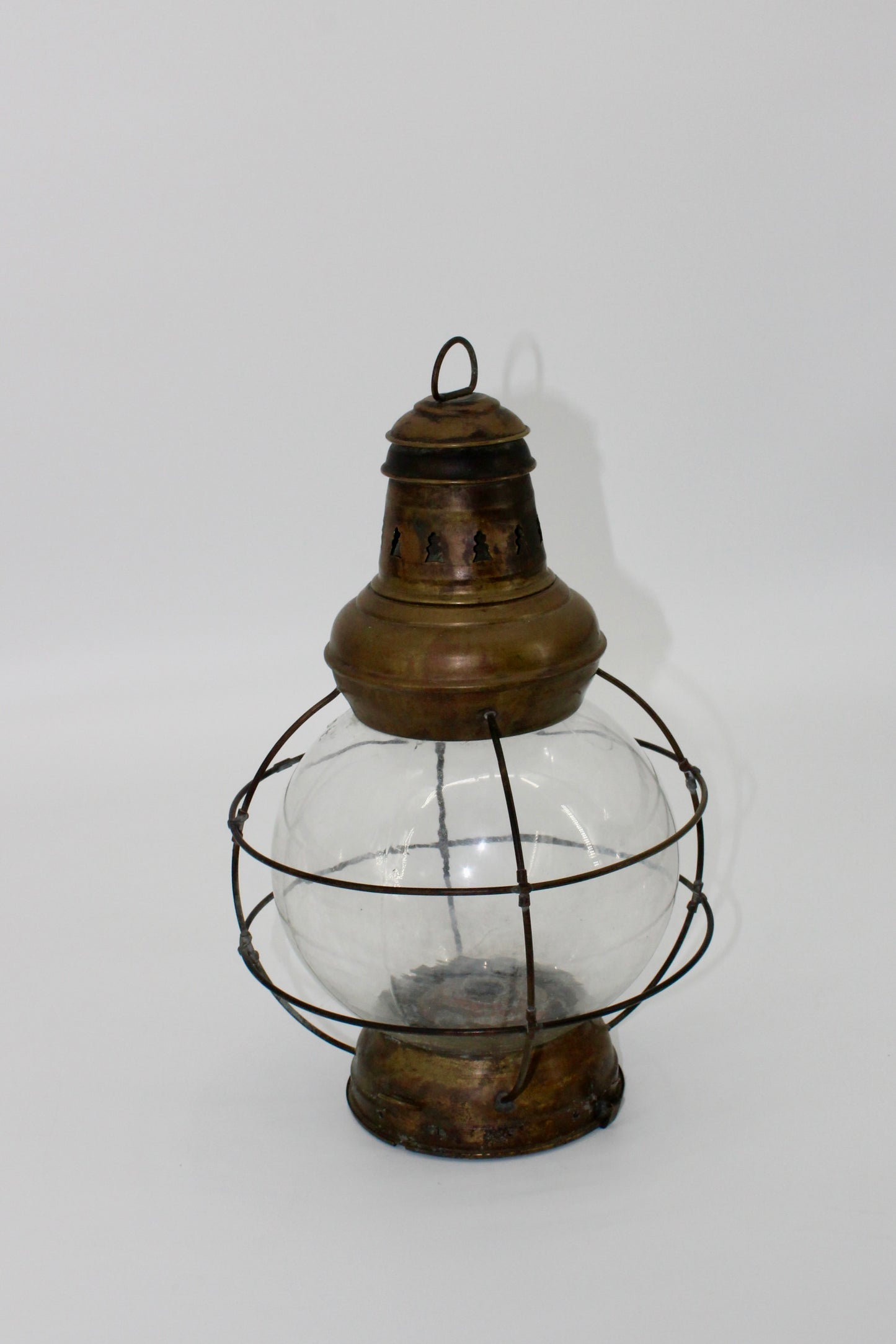 1940 All-Brass 'PERKO' Onion Lantern w/ Guard