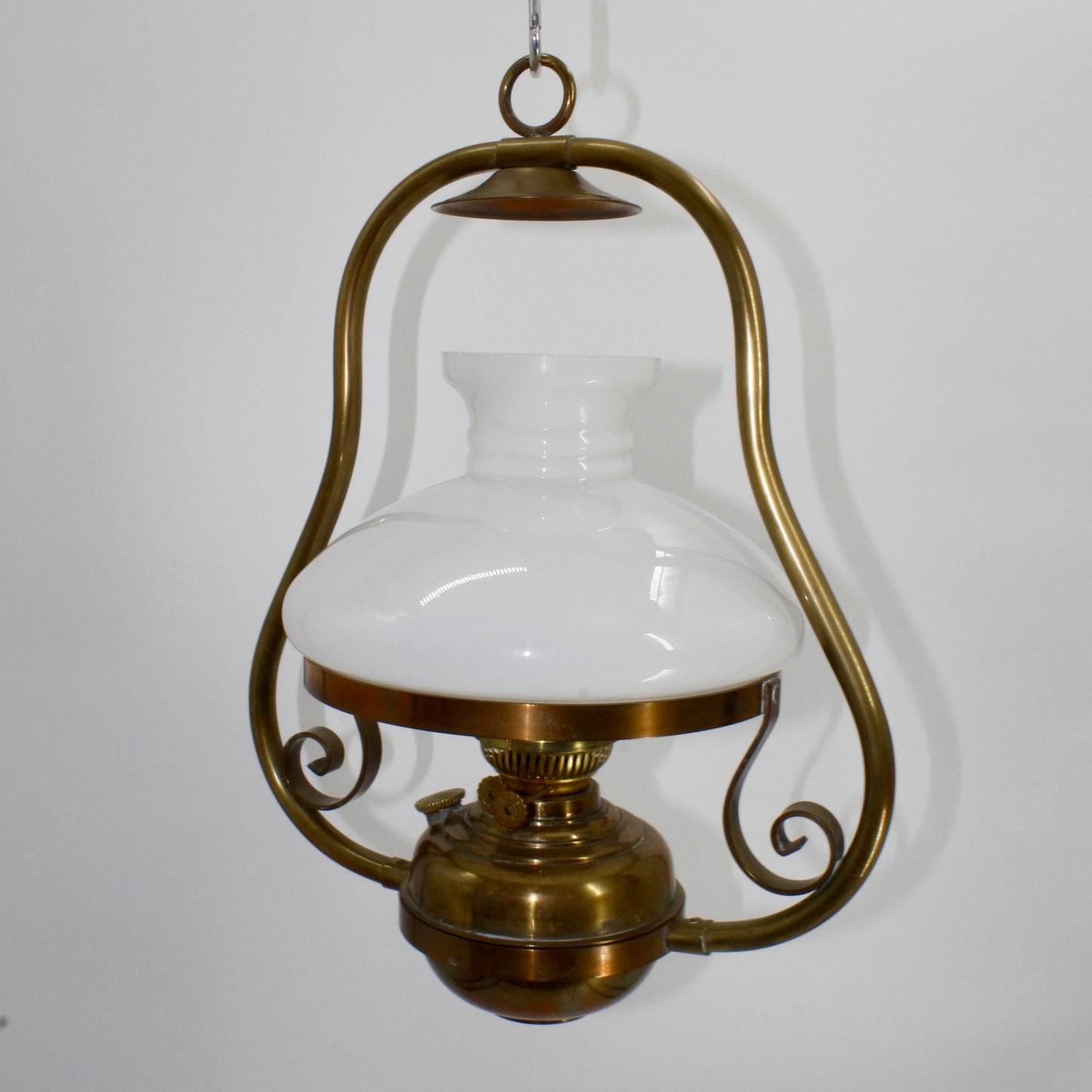 Sherwoods Ltd. Custom All-Brass Hanging Lamp (Double Burner)
