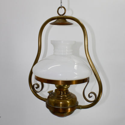 Sherwoods Ltd. Custom All-Brass Hanging Lamp (Double Burner)