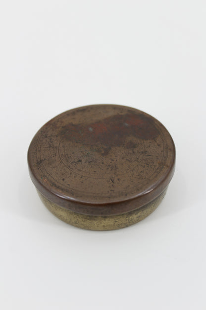 18th Century French Hand-Coloured Brass Compass