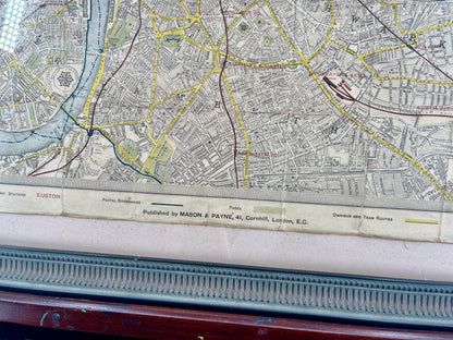 Carte de poche de Londres de 1881